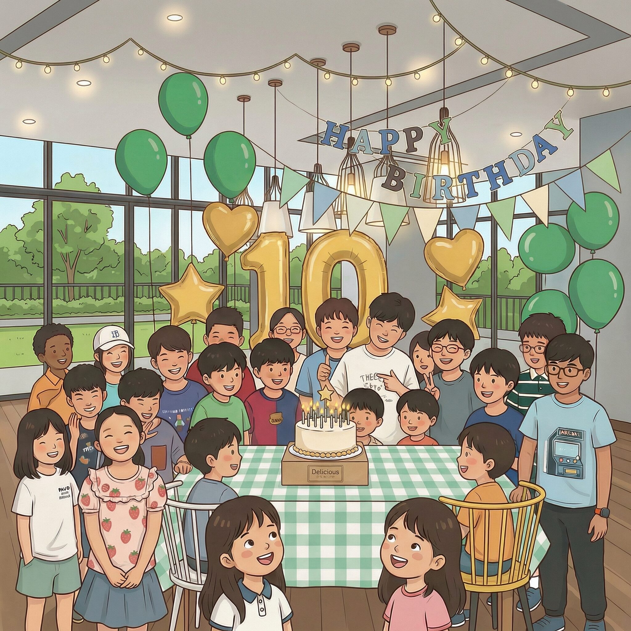 誕生日パーティーの様子